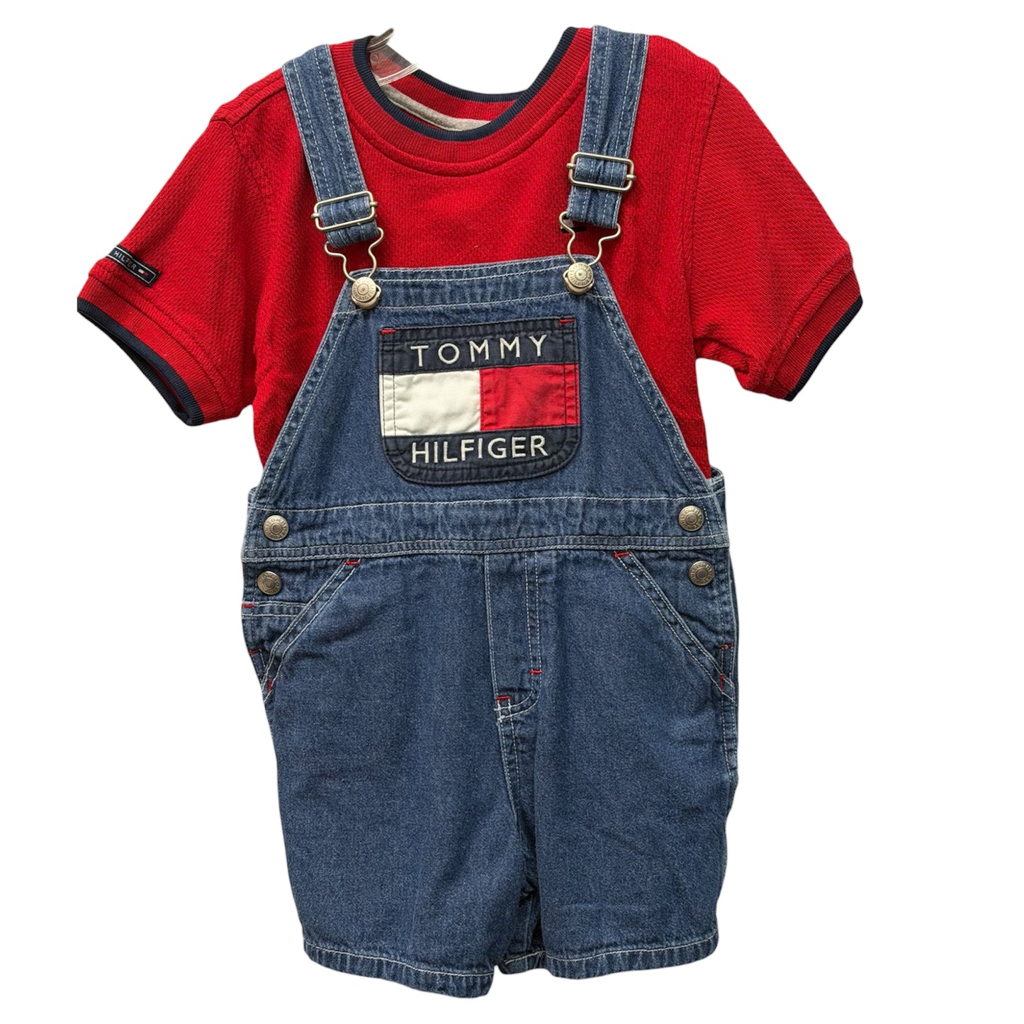 Vintage Tommy Hilfiger 4T 2pc Shortalls