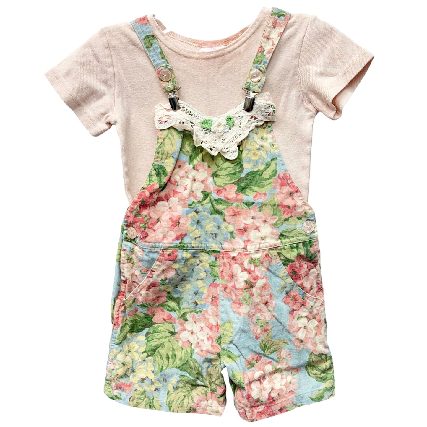 Vintage Allison Rose 6 Shortalls and Tee
