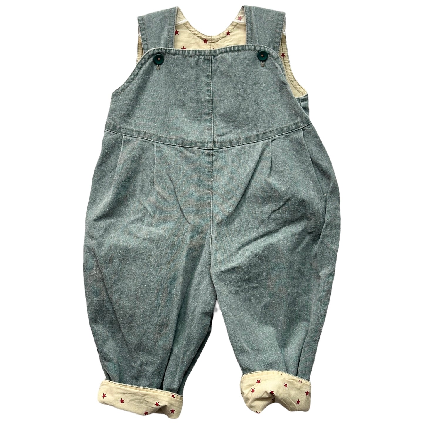 Vintage Reversible 3/4 Overalls and Hat