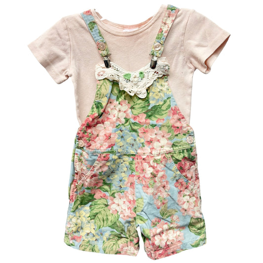 Vintage Allison Rose 6 Shortalls and Tee