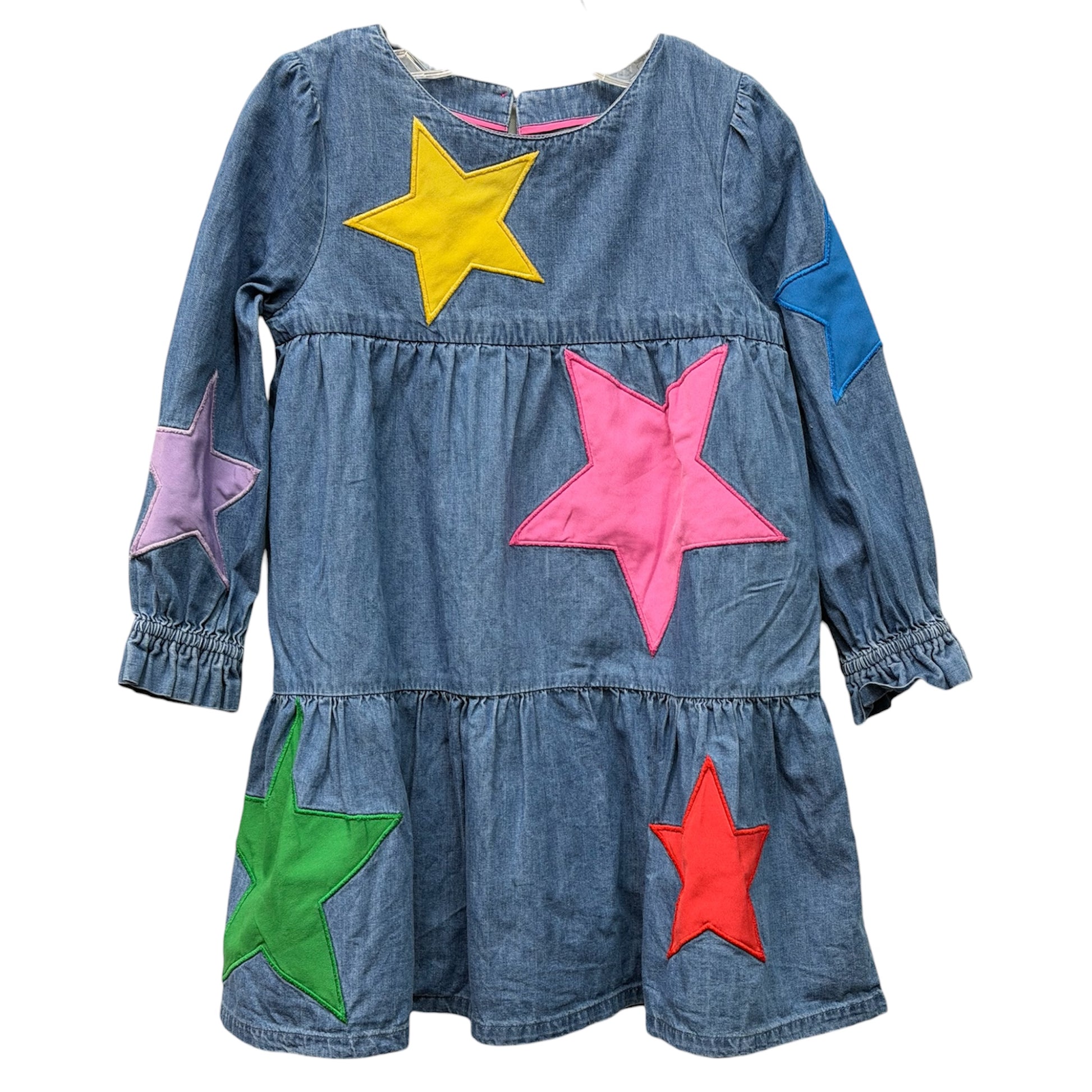 Boden Girls Mid Vintage Stars Betsy Tiered Twirly Dress